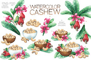 Watercolor cashew and milk, a Food Illustration by Ekaterina Glazkova (Thumbnail 3 of 10)