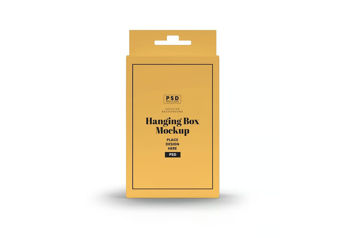 Hanging Box Mockup Template, an Advertising Mockup by DesignRushMarket (Photo 5 of 6)