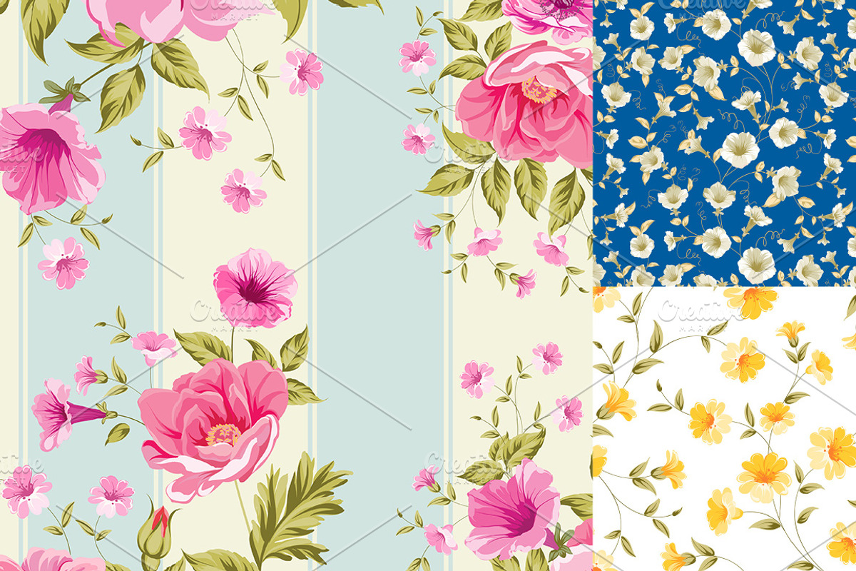 12 Floral Patterns and Wallpapers preview 3