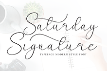 Saturday Signature | Script Font