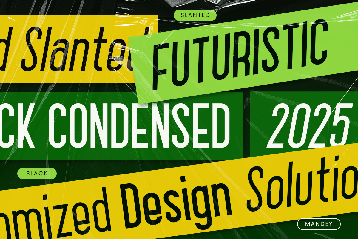 Mandey - Condensed Family Font, a Sans Serif Font by Afkari Studio (Photo 6 of 9)