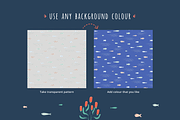 Ocean Adventure Patterns—6 Designs, an Illustration by ApollinariaManko (Thumbnail 8 of 9)