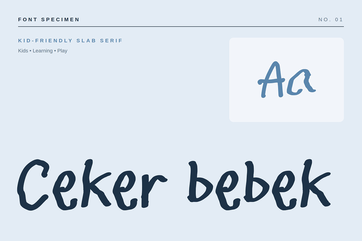 Ceker bebek – Playful Slab Typeface, a Slab Serif Font by Gookkis Studio (Photo 1 of 17)