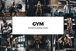 20 Gym Lightroom Presets & LUTs, a Preset Add-On by SparkleStock