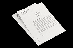 CV/Resume & Cover Letter Template_03, a Resume Template by Akreatipe