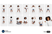 African Kids Girl T-Shirt Mockups, a Shirt Mockup by Hi, Mock-Up! (Thumbnail 2 of 10)
