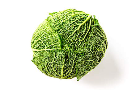 Savoy cabbage isolated on a white background, a Food & Drink Photo by GoodGoods