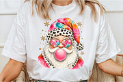 Trendy Christmas Santa Bubblegum PNG, a Seasonal Illustration by Canvas Craft (Thumbnail 3 of 6)