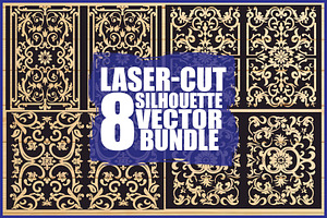 Decorative Laser Cut Vector Pack, an Illustration by hafijul
