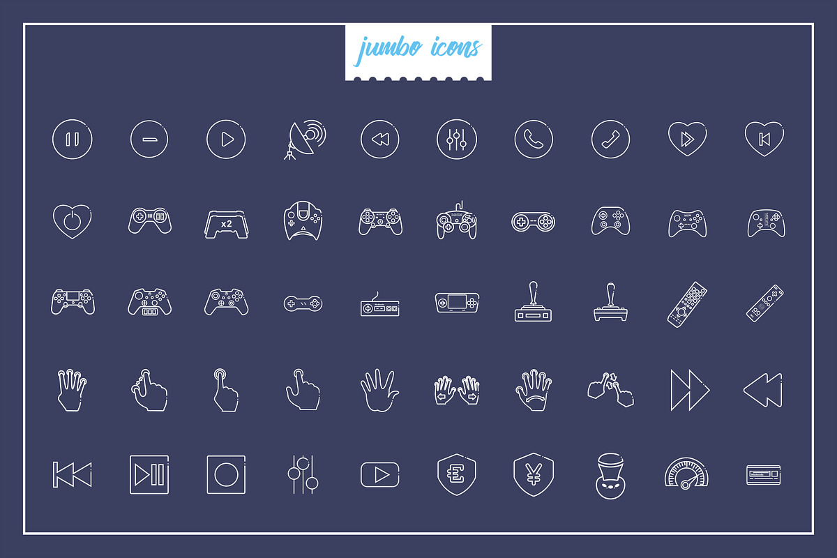 Gaming Controls Line Icons V2, an Outline Icon by Jumbo Icons (Photo 4 of 5)