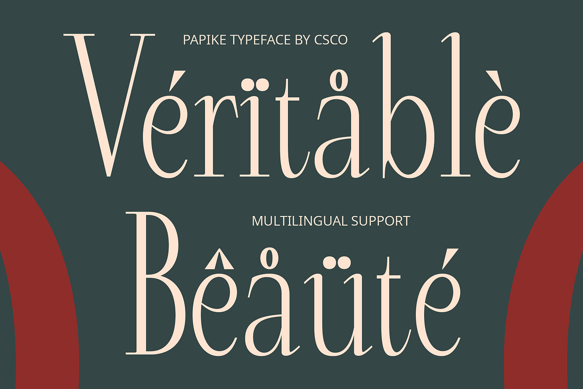 Papike – Modern Serif, a Serif Font by Craft Supply Co. (Photo 3 of 8)