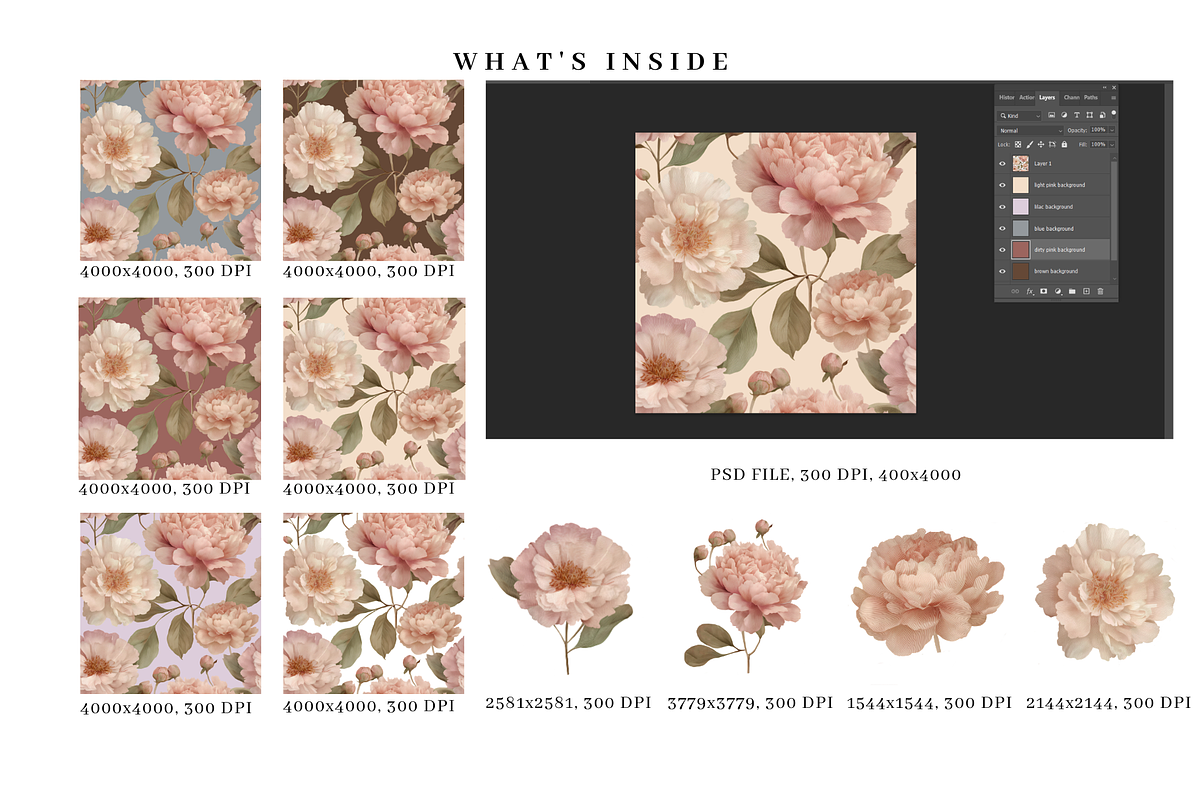 Flower Magic Seamless Pattern, a Pattern Graphic by LUSH Studio (Photo 6 of 6)