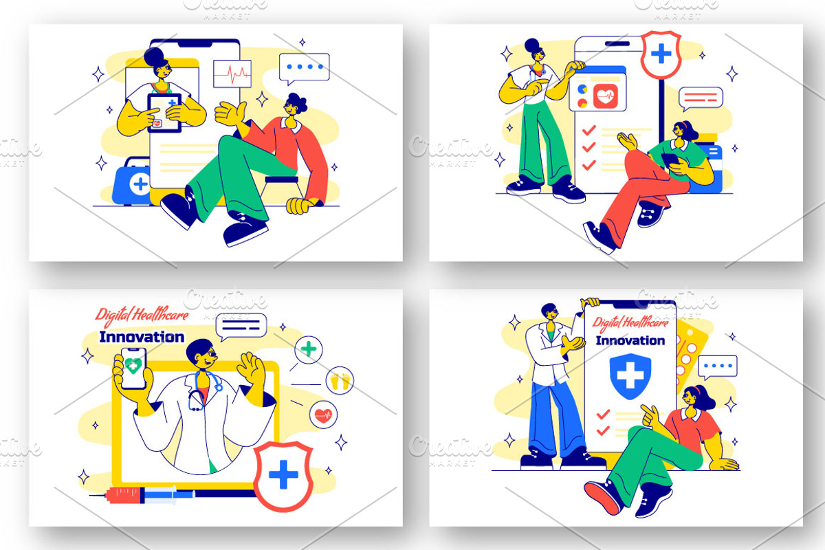 10 Digital Healthcare Innovation, a Healthcare Illustration by denayunebgt (Photo 3 of 4)