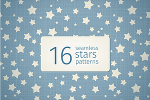 16 seamless stars patterns
