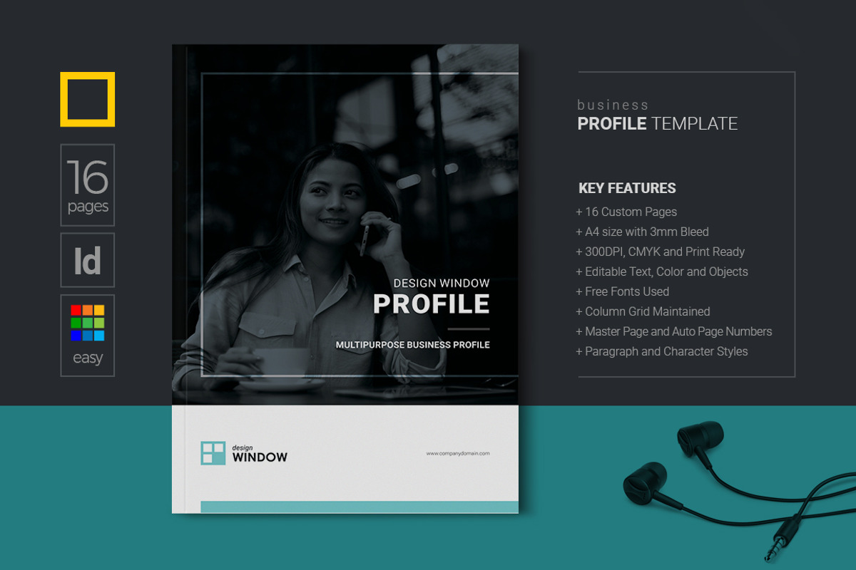 Business Profile, a Stationery Template by DesignJanala (Photo 1 of 11)