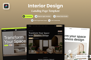 LVM - Bundling Interior Design, a Landing Page Template by SLAB! Design