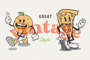 Food Friends v2.0: Vintage Mascots, a Food Illustration by Staple. (Thumbnail 2 of 9)