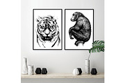 50 wild animals vector part 3, an Animal Illustration by AnastasiyaOleynik (Thumbnail 4 of 9)