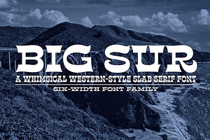 Big Sur Font Family, a Slab Serif Font by Mysterylab Designs