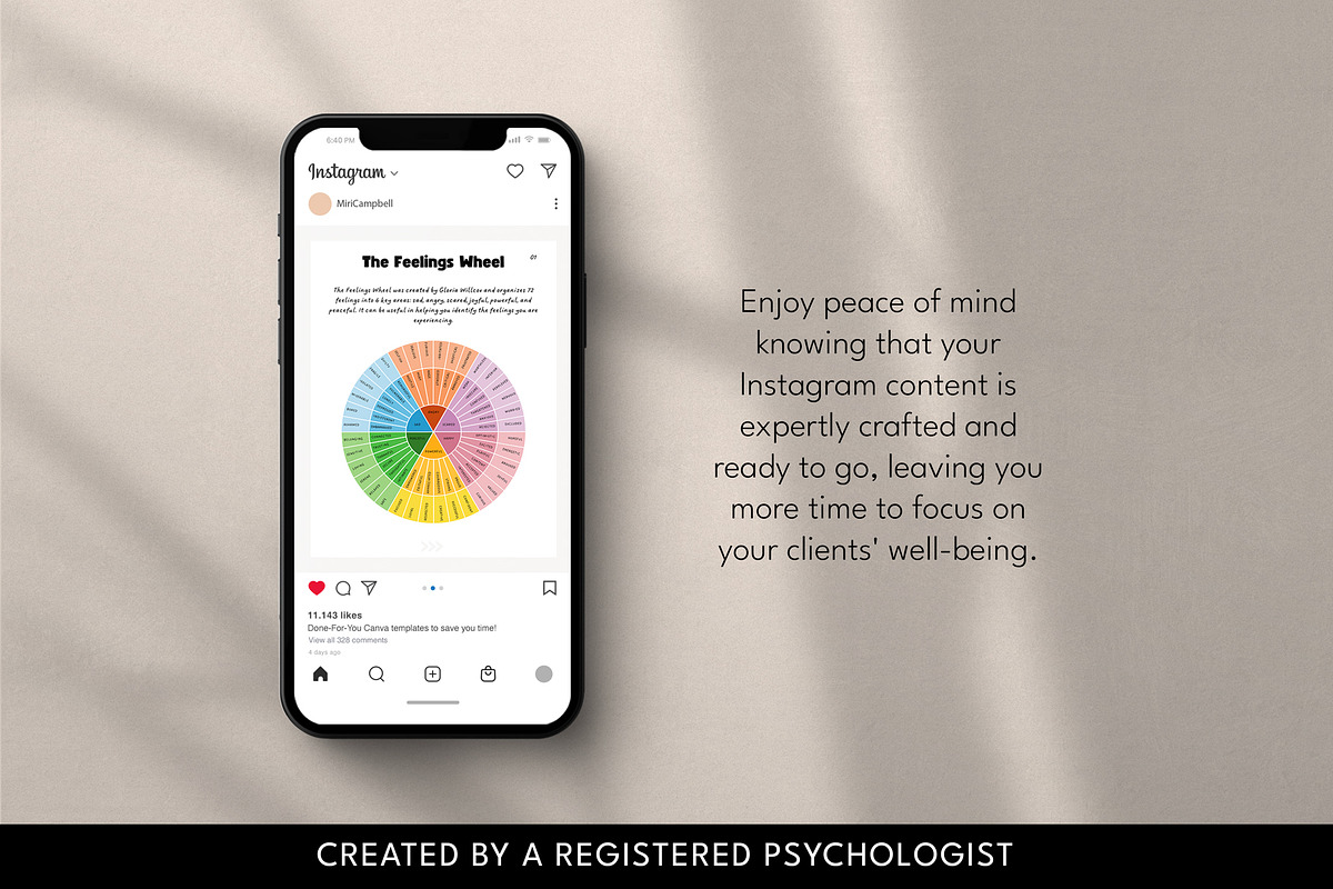 Feelings Wheel Instagram Canva, a Templates & Theme by Miri Campbell (Photo 7 of 9)