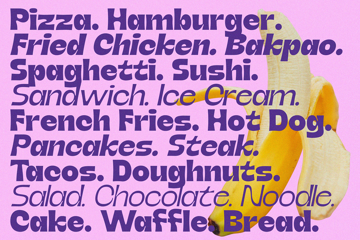 NIMBU — Food Font, a Sans Serif Font by Enxyclo Studio (Photo 2 of 19)