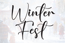 Winter Fest | Script Font