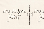 Dandelion Hand Drawn Font, a Handwritten Font by Madeline ODonoghue Design (Thumbnail 1 of 7)
