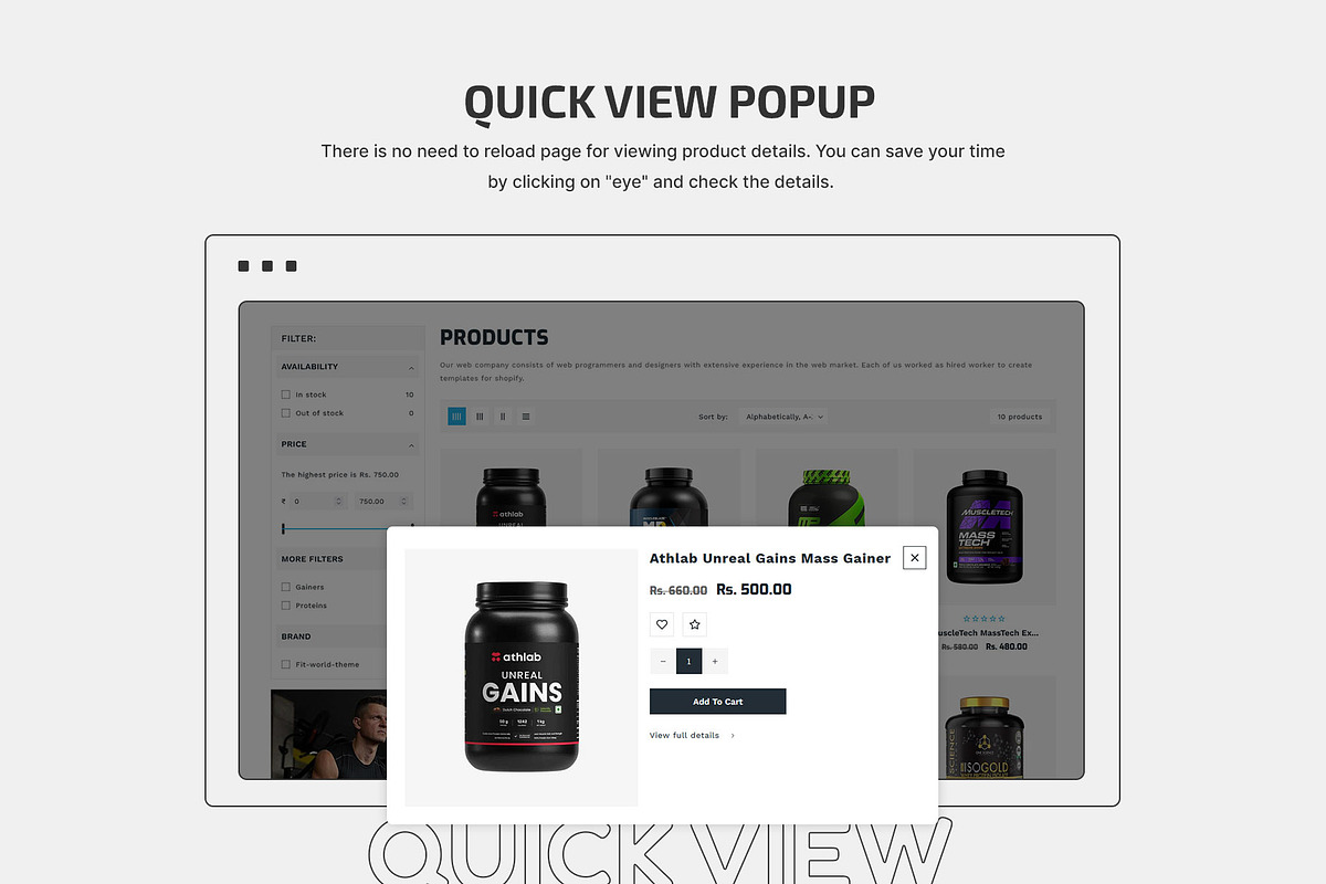 Gym Body Fitness Shopify Theme, a Shopify Template by LogicGo Shopify Experts (Photo 8 of 8)