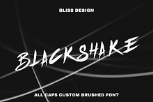 Blackshake custom brush font