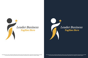 Leader Star Success Logo Template, a Branding & Logo Template by Morvana Crew