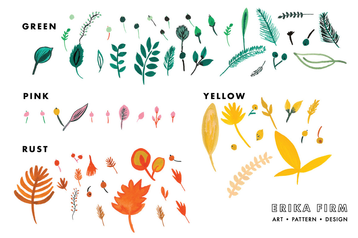Watercolor Winter Florals, an Illustration by Erika Firm (Photo 2 of 3)