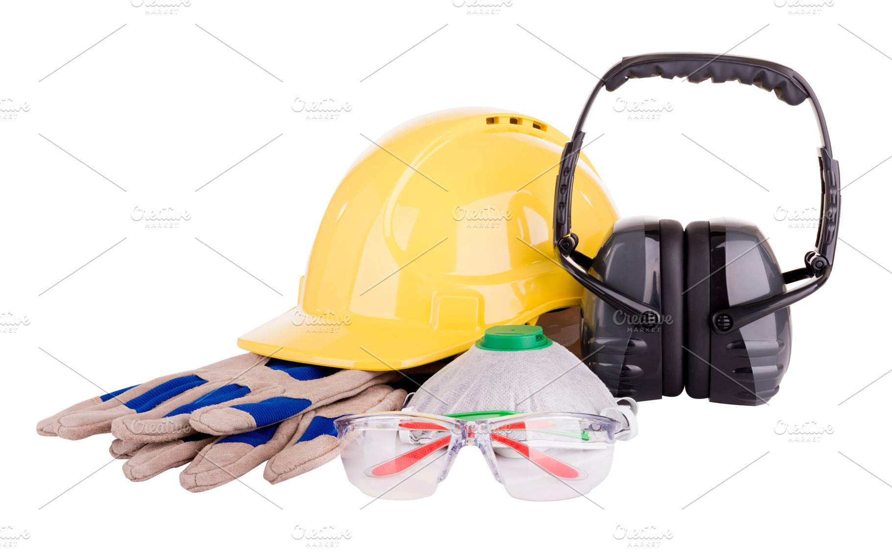 Safety Equipment PPE Isolated, an Industrial Photo by THP Creative