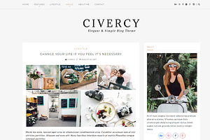 Civercy - Elegant WordPress Theme