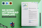 MS Word Letterhead Template, a Stationery Template by ContestDesign (Thumbnail 1 of 8)