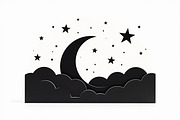 Crescent Moons and Star Silhouette, an Illustration by Amazin_art (Thumbnail 2 of 31)