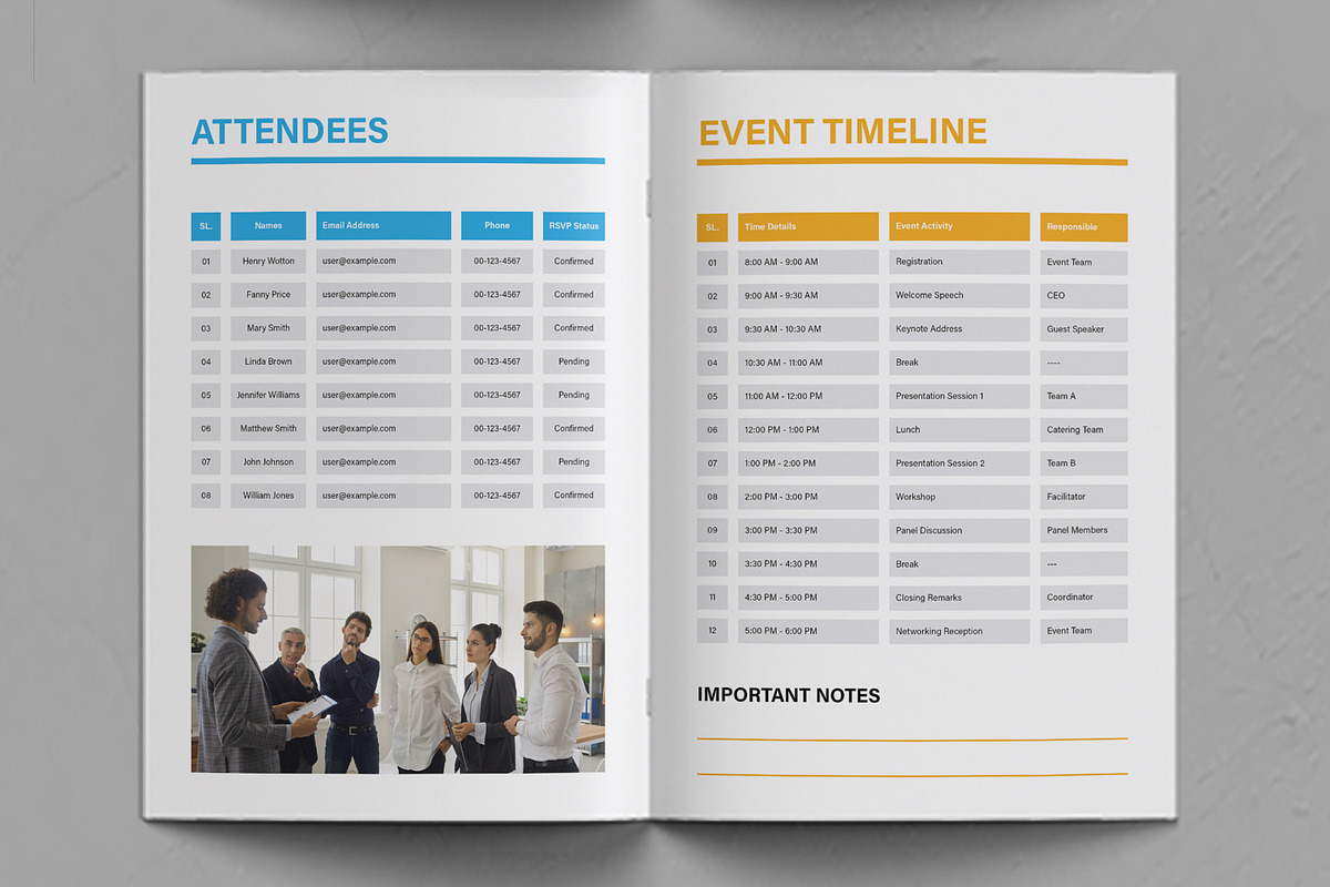 Event Planner Template, a Stationery Template by ContestDesign (Photo 4 of 4)