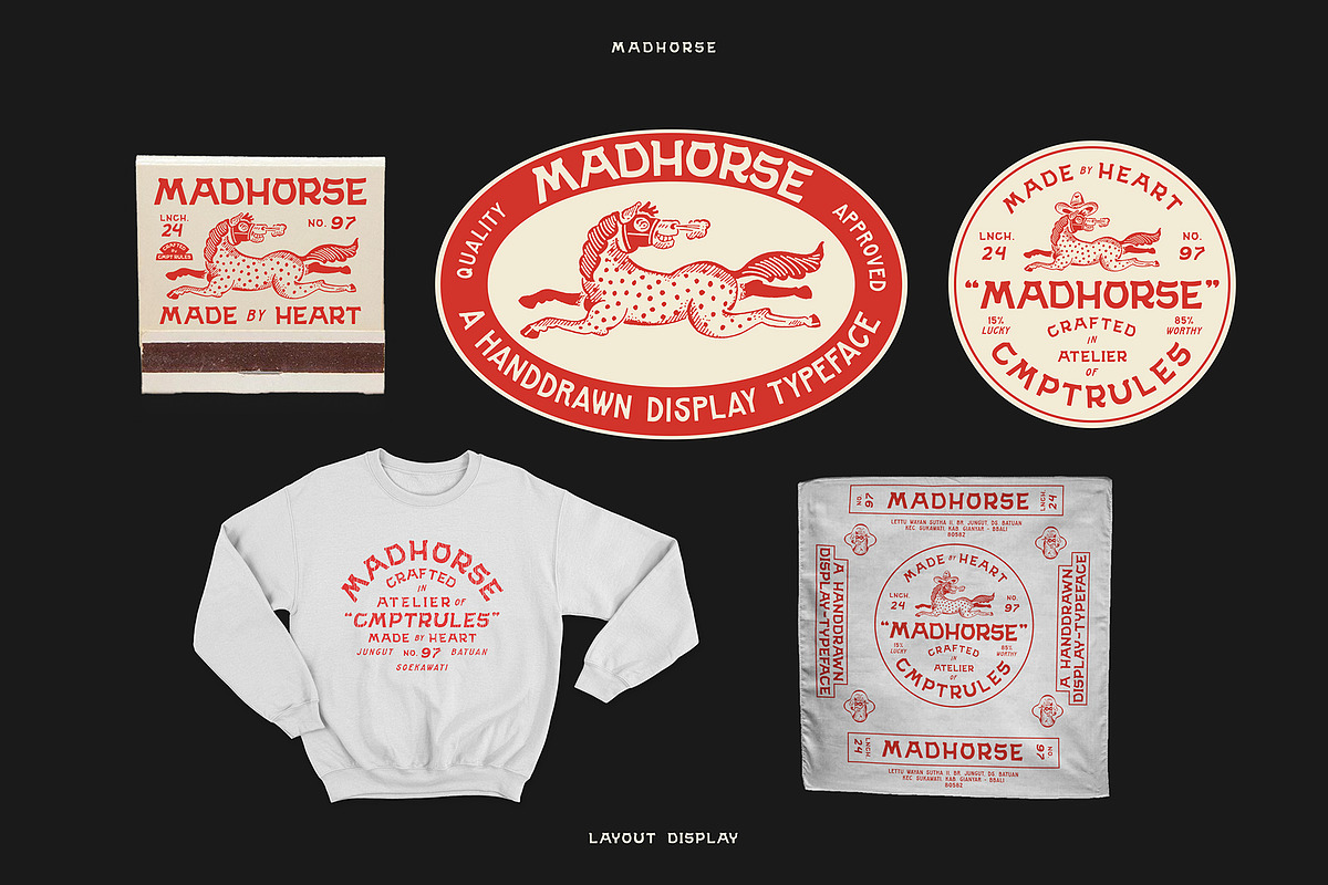 Madhorse Western Font, a Sans Serif Font by Cmptrules (Photo 5 of 7)