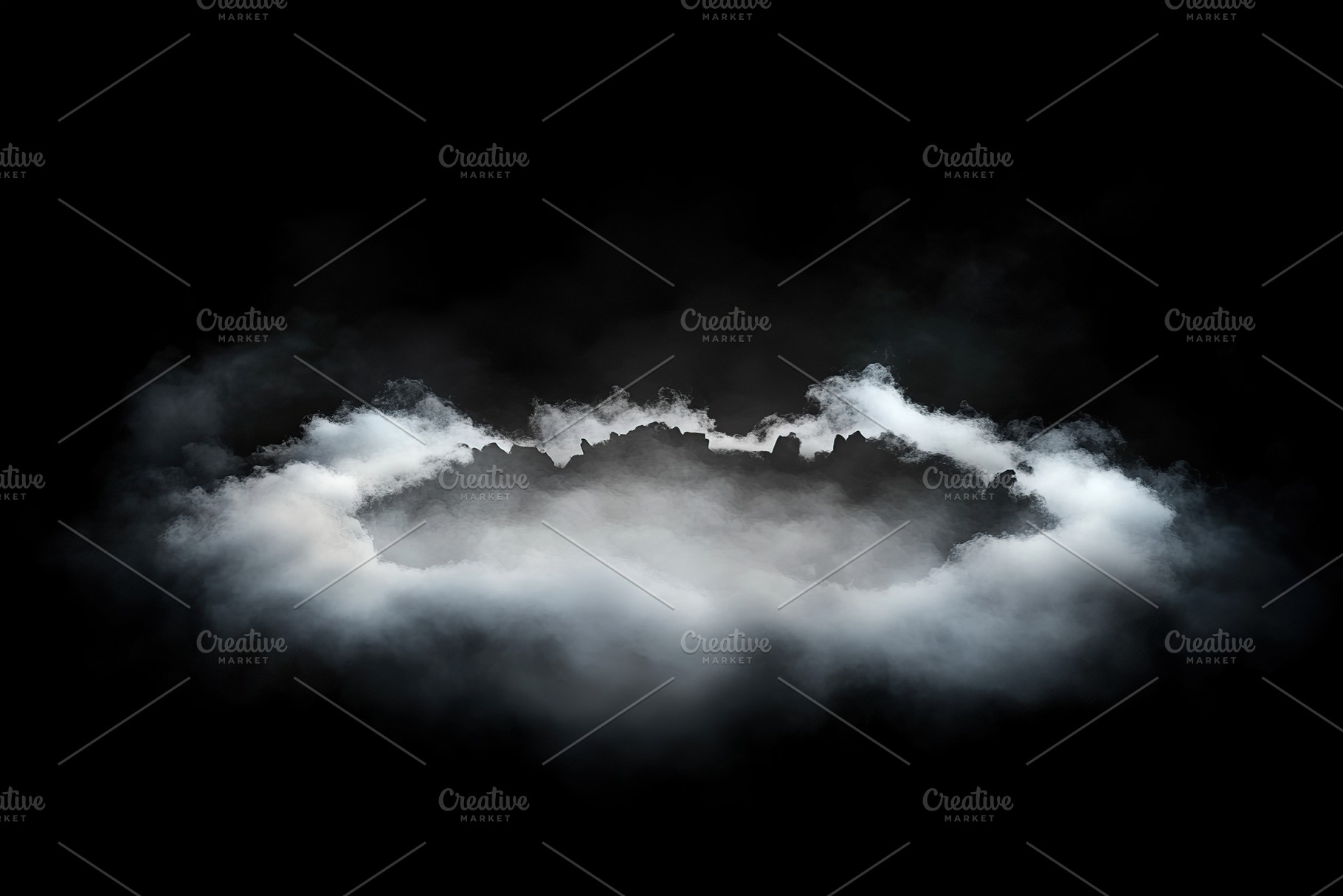White smoke texture with blank space for text on black background, a Background Photo by AlyaAnd