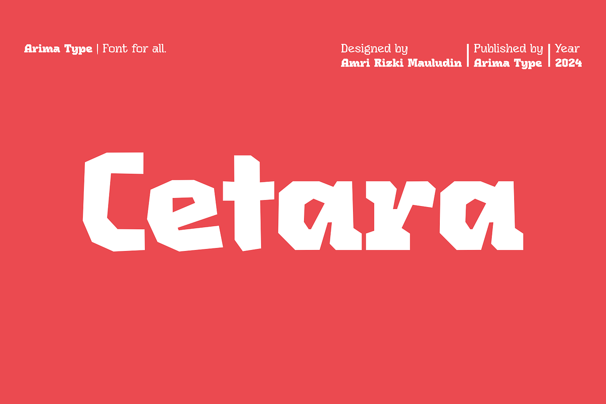 Cetara, a Serif Font by ArimaType (Photo 1 of 10)