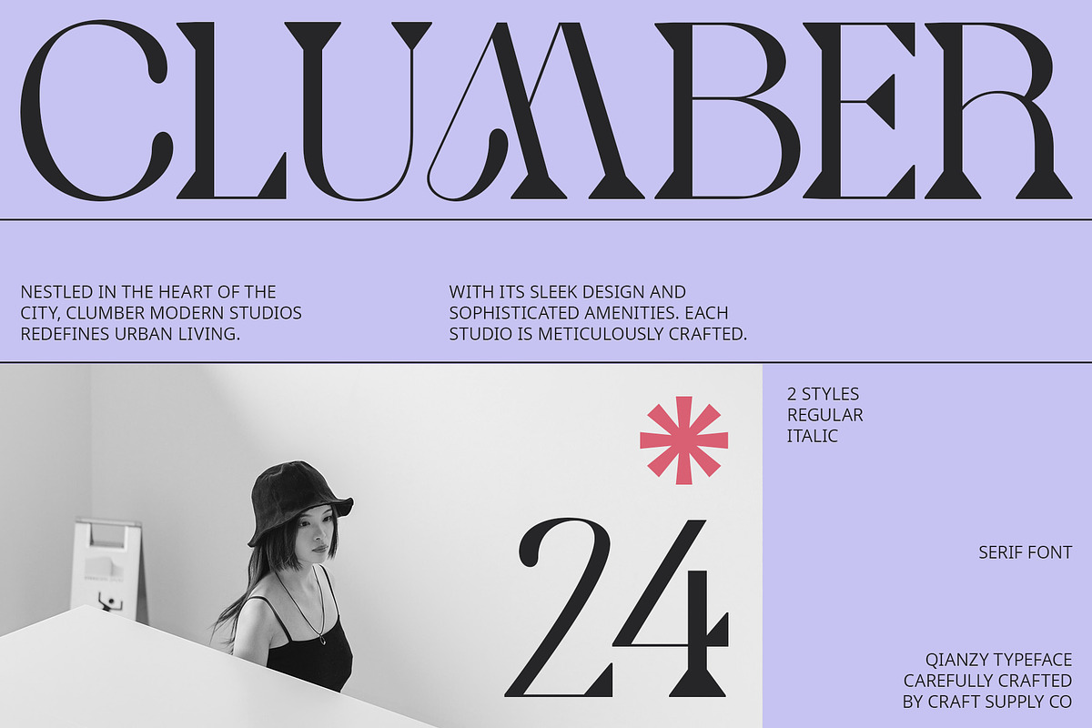 Qianzy – Elegant Font, a Serif Font by Craft Supply Co. (Photo 3 of 8)