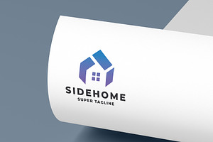 Side Home Real Estate Logo, a Branding & Logo Template by Design_Planet