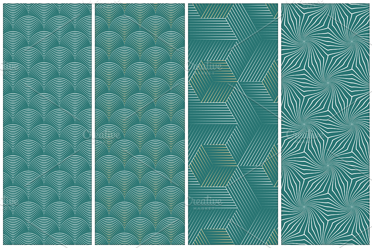 12 Seamless Geometric Patterns preview 4