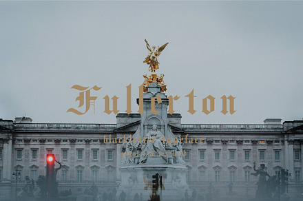 Fullerton typeface font, a Blackletter Font by Emyself Design