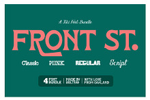 Front St. Tiki Display Font Bundle