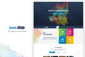 Zim Event - One Page Event Template