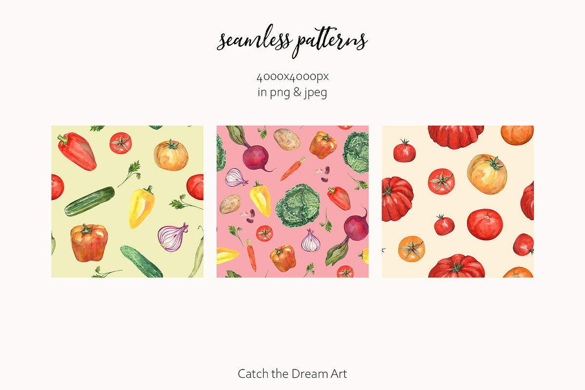 Fresh Off the Market Farm Watercolor, a Food Illustration by Catch the Dream Art (Photo 12 of 12)