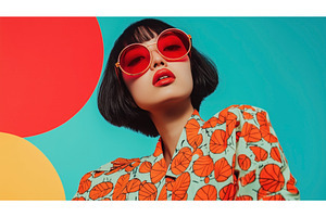Asian woman in bold fashion with, a Person Photo by Sergey Kotenev