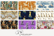 80 meerkat seamless pattern, a Pattern Graphic by Poppy Lane Studio (Thumbnail 9 of 11)