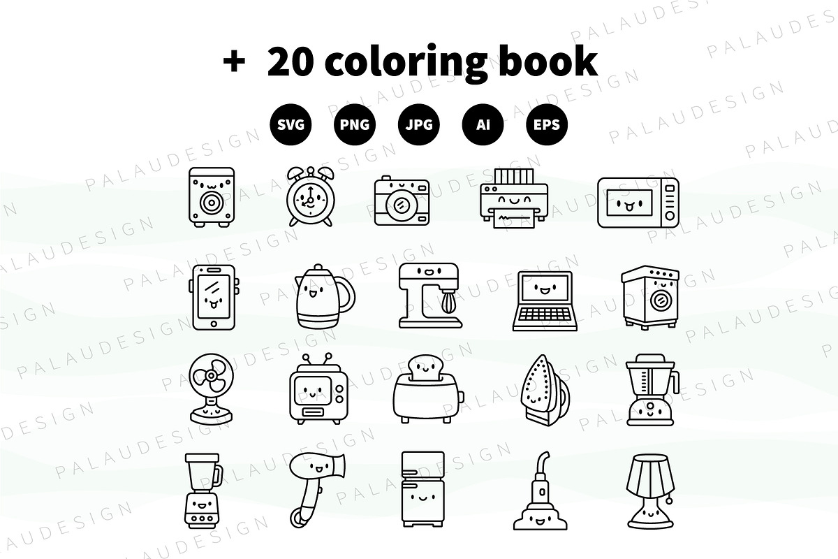 Home Appliances Bundle, an Object Illustration by Palau (Photo 8 of 9)