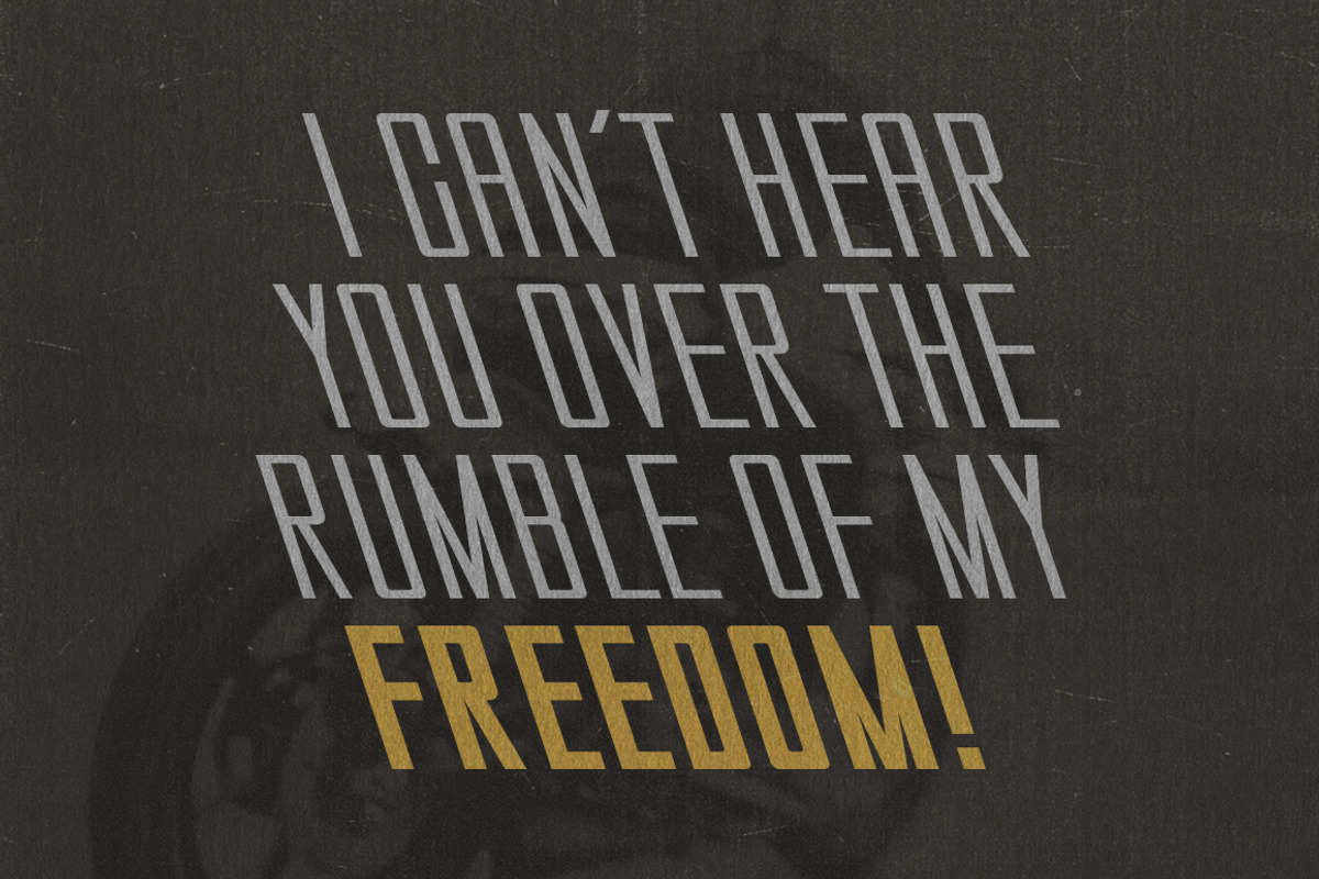 Burnout, a Sans Serif Font by Chad Palmer Designs (Photo 7 of 7)